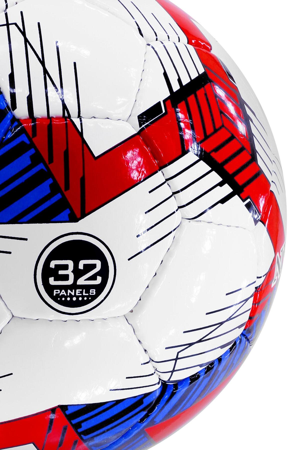 Futbol Topu Pompalı Set Profesyonel El Dikişli Dayanıklı Sert Zemin Halı Saha Topu 701 No:5