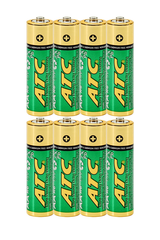 ATC 4lü AA R6 Heavy Duty Kalın Kalem Pil Saat Pili Çinko Karbon Pil Zn-C 1.5V