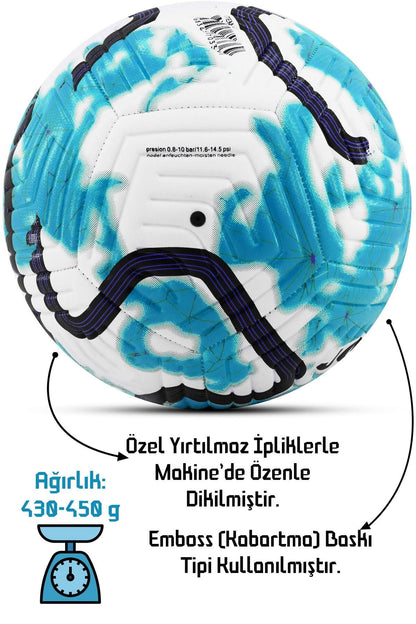 Orijinal Futbol Topu COLOR Pompalı Set Sert Zemin Halı Saha Futbol Topu Hibrit No:5