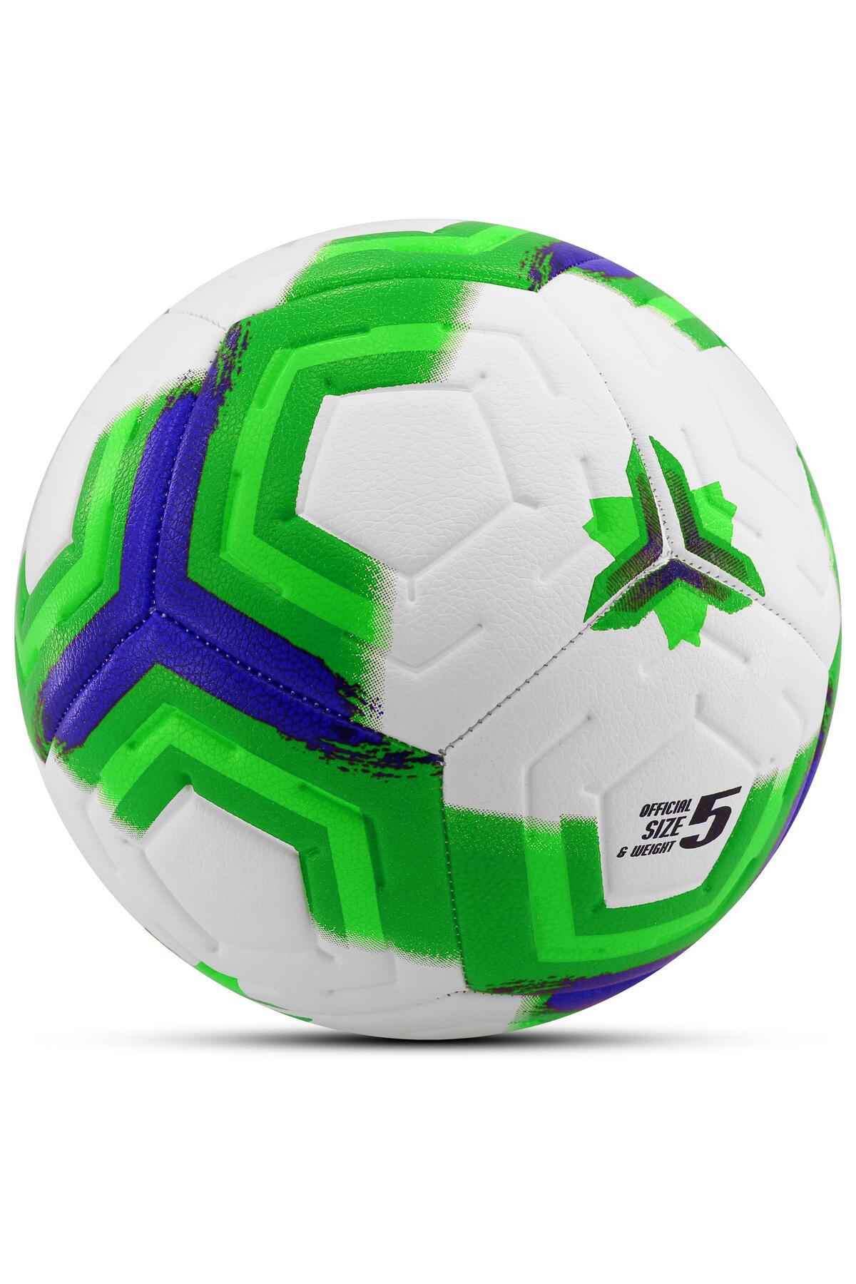 Orijinal Futbol Topu Premiera Sert Zemin Halı Saha Futbol Topu Hibrit Yeşil No:5