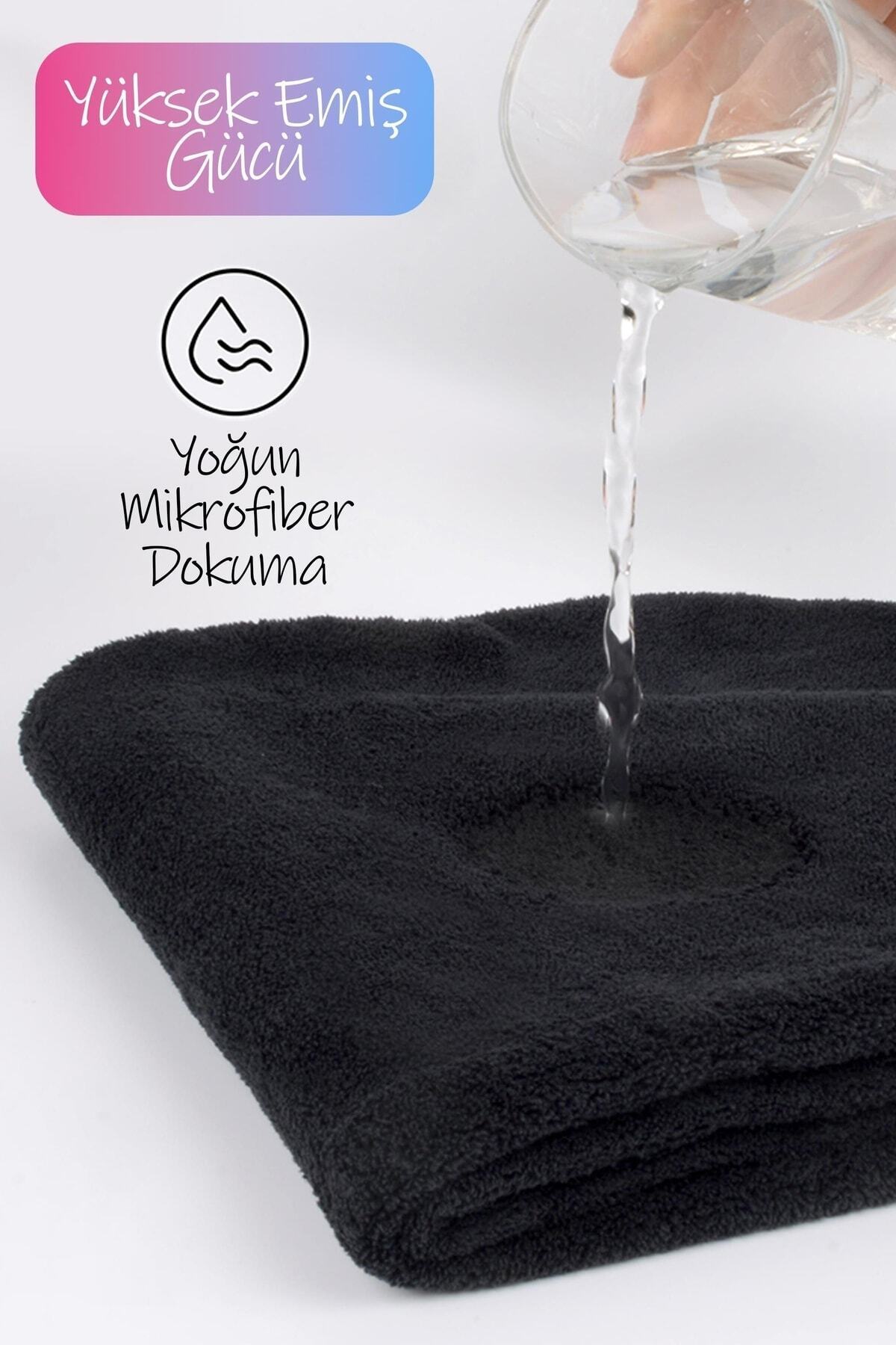 Kalın Mikrofiber Saç Havlusu Plaj Deniz Havuz Bonesi Kurulama Banyo Saç Kurutma Baş Havlusu Pembe