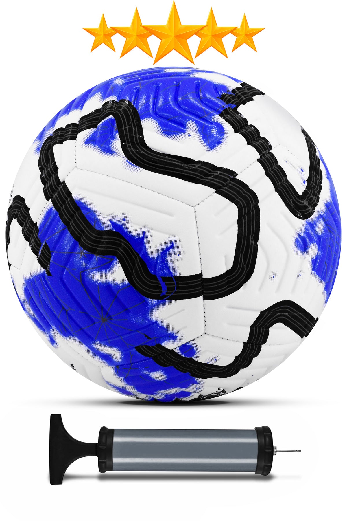 Orijinal Futbol Topu COLOR Pompalı Set Sert Zemin Halı Saha Futbol Topu Hibrit No:5