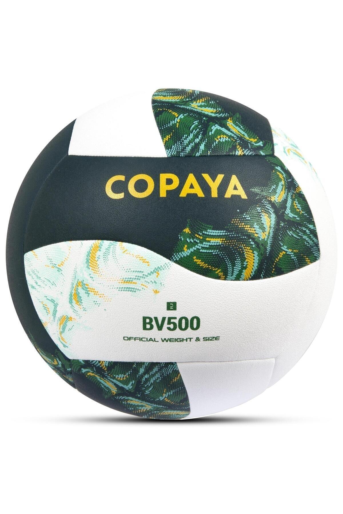 Copaya BV500 Hibrit Plaj Voleybol Topu Yeşil-Beyaz No:5 280 gram