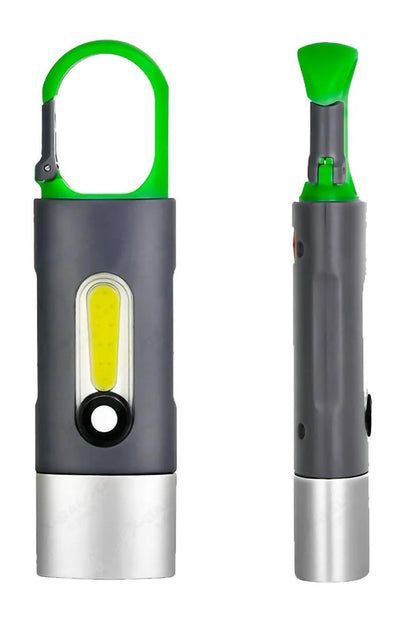 4 Modlu Şarjlı El Feneri COB LED USB Kamp Outdoor Avcılık Lambası Kancalı 400 Lümen 3W