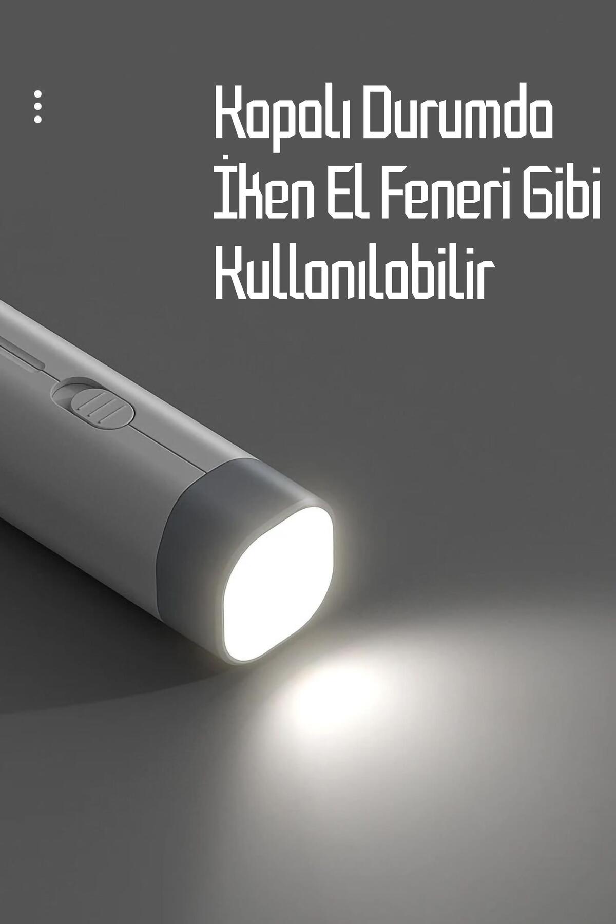 4in1 Şarjlı Masa Lambası Powerbank Özellikli Telefon Standlı Kamp El Feneri Çalışma Okuma Işığı 975
