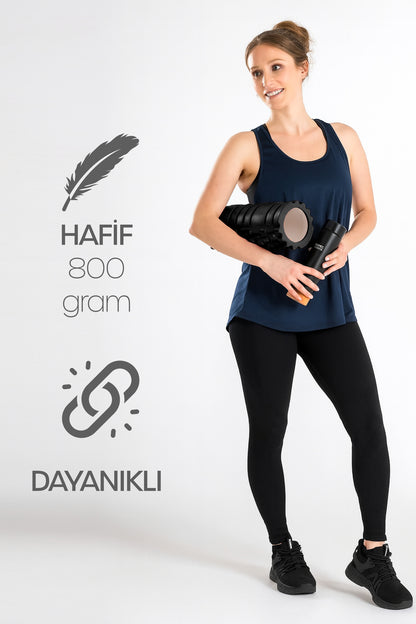 Foam Roller Fitness Masaj Rulosu Pilates Köpüğü Yüksek Yoğunluklu Orta Yumuşak