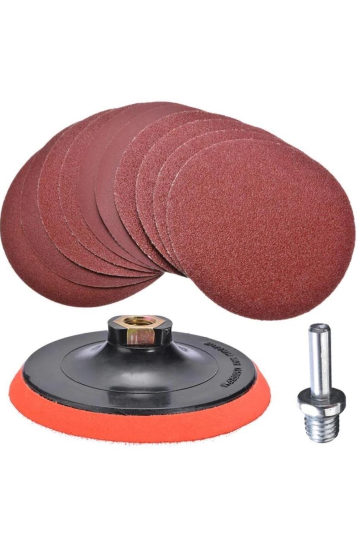 Cırt Zımpara Seti + Matkap Aparatı 115 Mm (17 Parça)