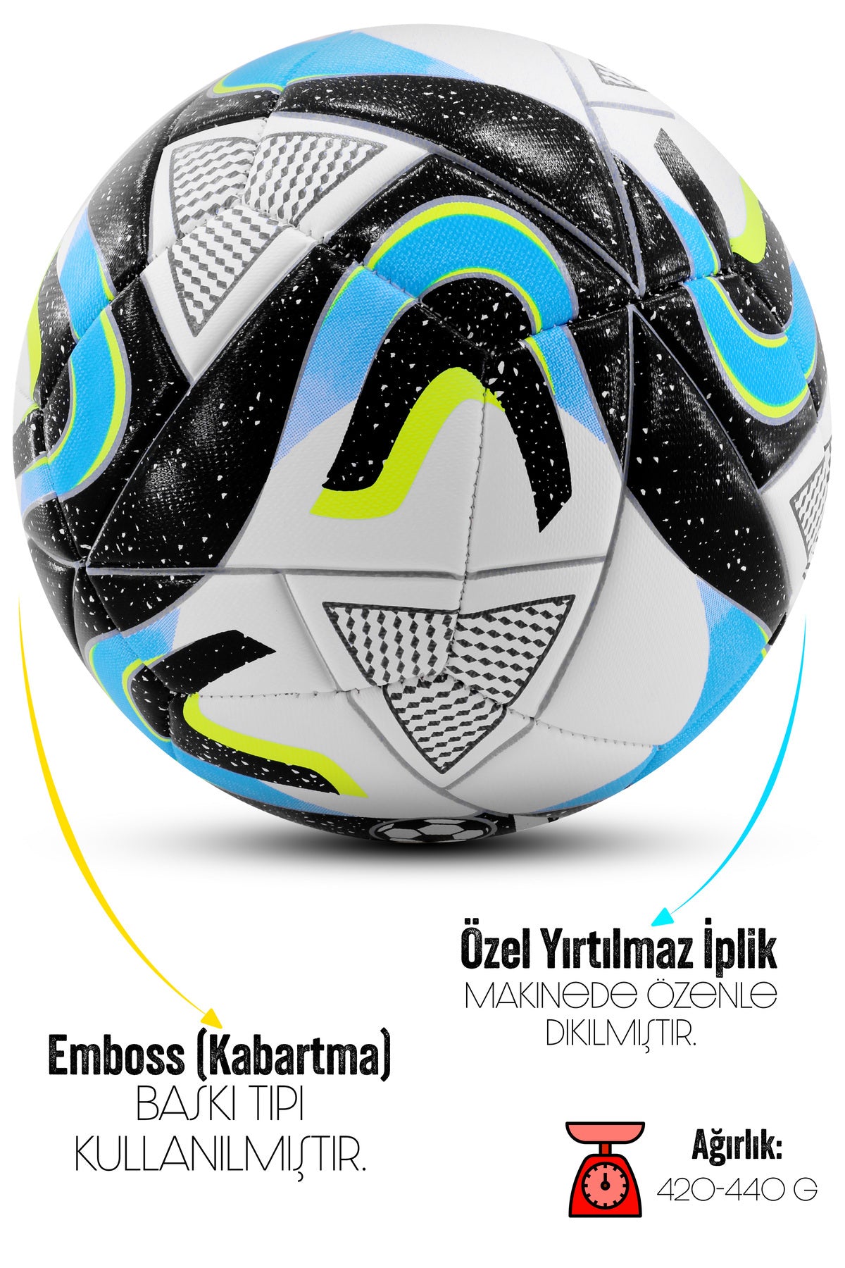 Orijinal Futbol Topu Wind Şişirme Pompalı Sert Zemin Halı Saha Futbol Topu Kırmızı Hibrit No:5.