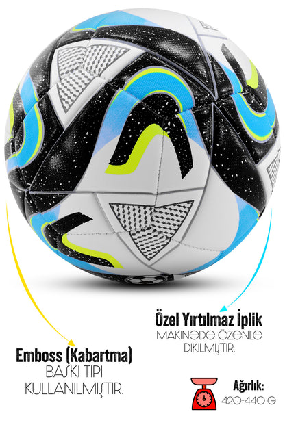 Orijinal Futbol Topu Wind Şişirme Pompalı Sert Zemin Halı Saha Futbol Topu Kırmızı Hibrit No:5.