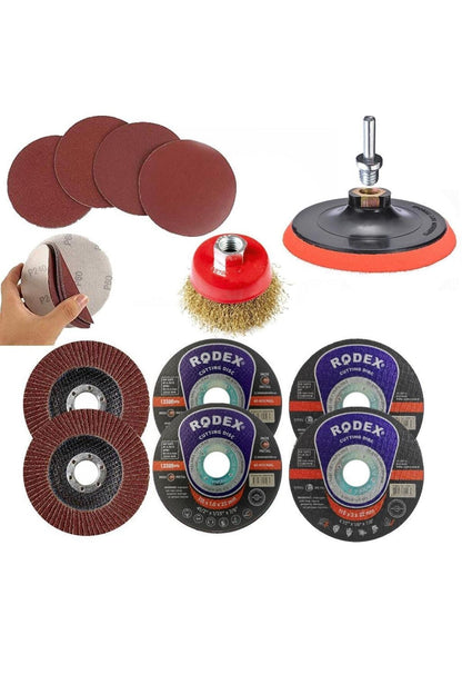 Spiral Taşlama Cırt Zımpara Metal Kesme Tel Fırça Seti 25 Parça