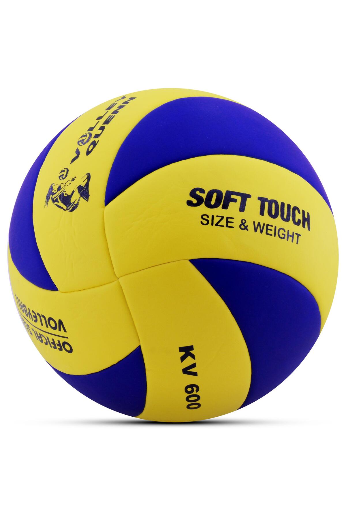 Voleybol Topu Swirl Soft Touch Yapıştırma Yumuşak Yüzey 8 Panel 5 Numara Kırmızı