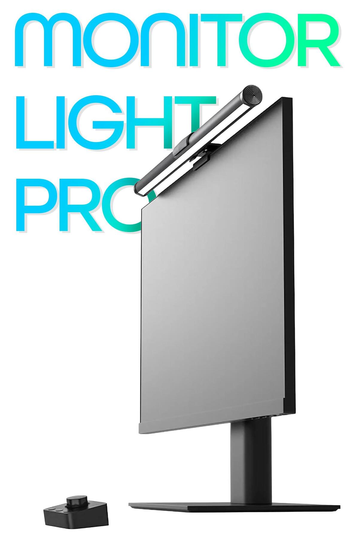 Monitör Lambası Kumandalı Light Pro Series USB Kademeli Parlaklık Renk Ayarlı Masa PC Ekran Işığı