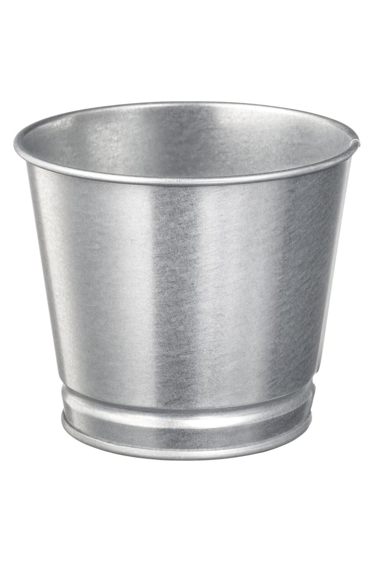 Bıntje Galvanizli Çelik Saksı - 9 Cm X 3 Adet