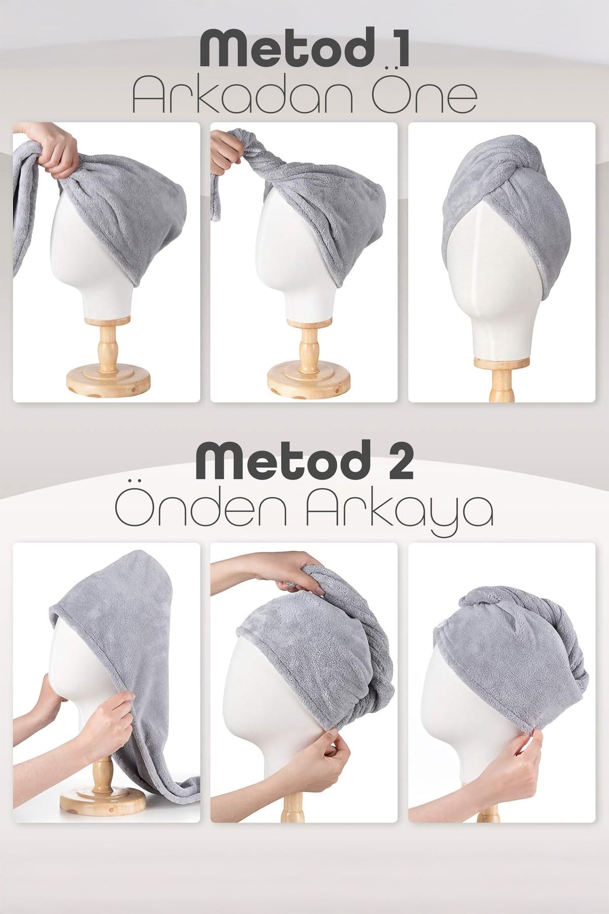 Kalın Mikrofiber Saç Havlusu Plaj Deniz Havuz Bonesi Kurulama Banyo Saç Kurutma Baş Havlusu Turkuaz
