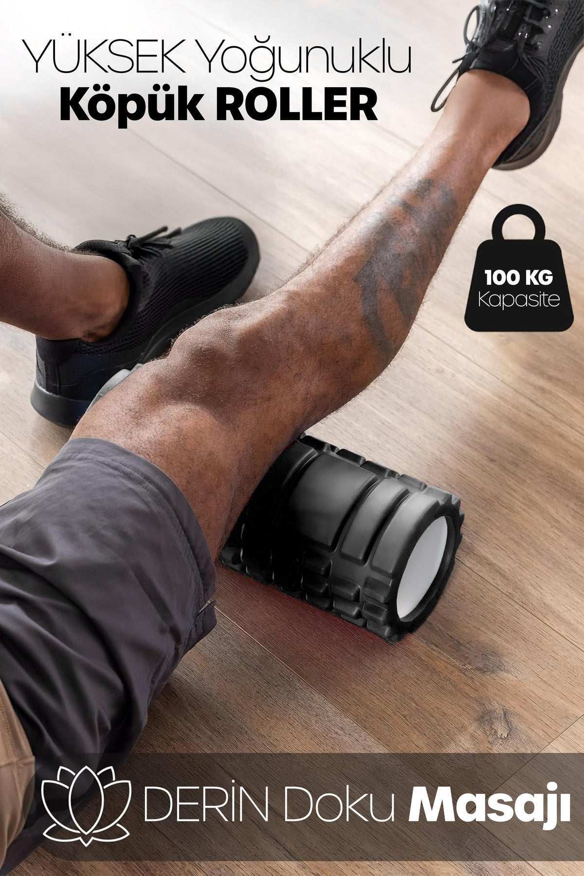 Foam Roller Fitness Masaj Rulosu Pilates Köpüğü Yüksek Yoğunluklu Orta Yumuşak