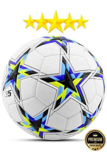 Futbol Topu Şampiyonlar Ligi Topu UCL Halı Saha Sert Zemin Dayanıklı Top No:5 Siyah FT510