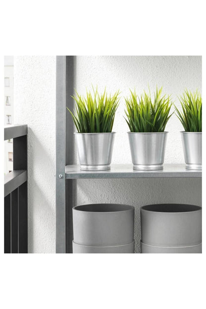 Bıntje Galvanizli Çelik Saksı - 9 Cm X 3 Adet