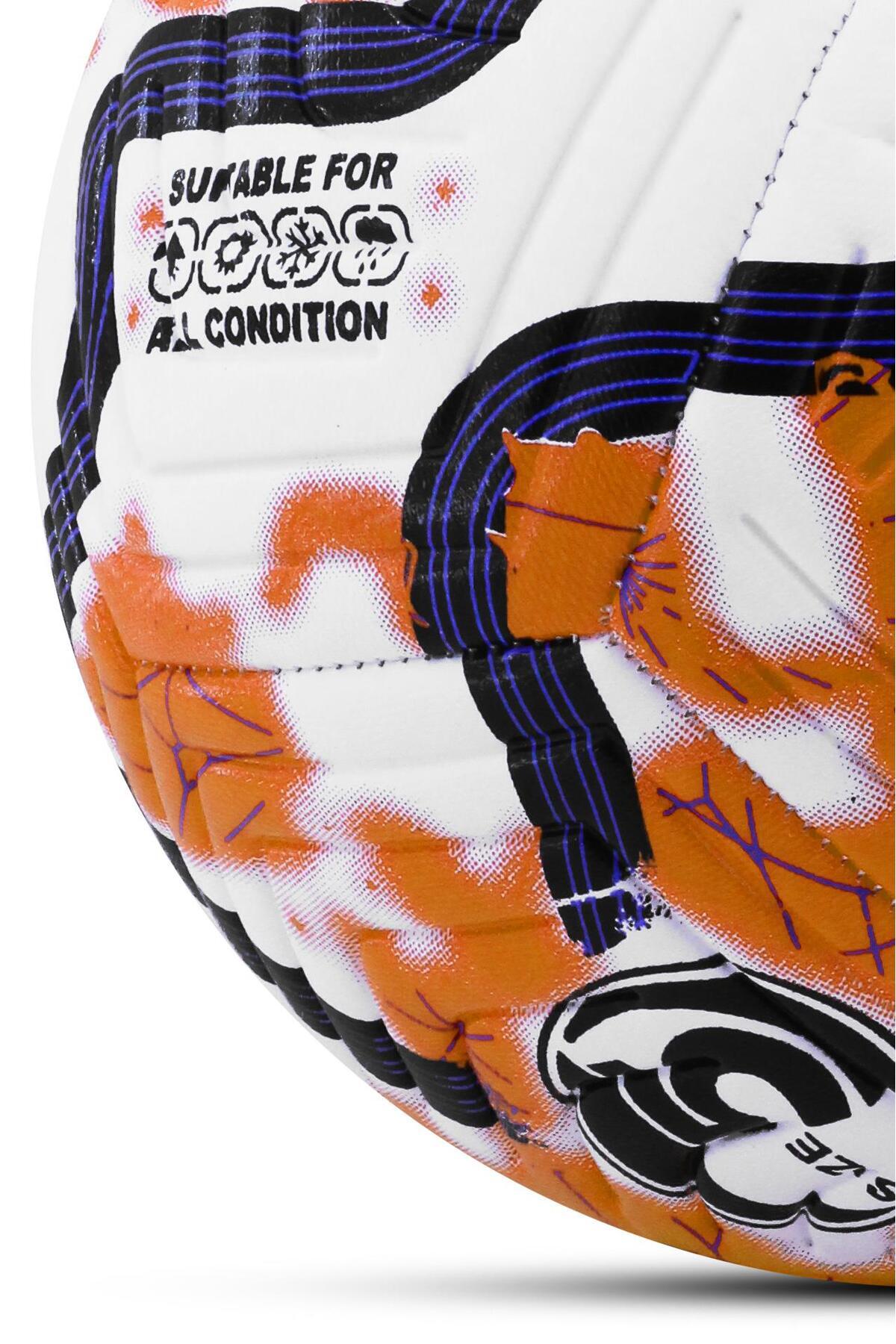 Orijinal Futbol Topu COLOR Pompalı Set Sert Zemin Halı Saha Futbol Topu Hibrit No:5