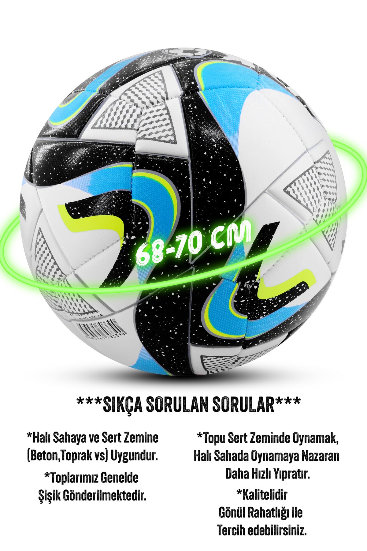 Orijinal Futbol Topu Wind Şişirme Pompalı Sert Zemin Halı Saha Futbol Topu Kırmızı Hibrit No:5.