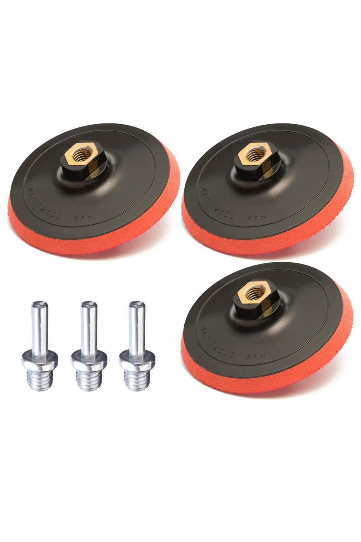 Rodex Avuç Içi Taşlama Cırt Zımpara Tabanı Pim Seti 115 Mm 6 Parça