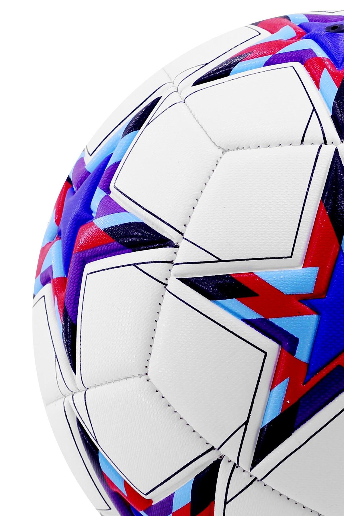 Futbol Topu Şampiyonlar Ligi Topu UCL Halı Saha Sert Zemin Dayanıklı Top No:5 Mavi FT510