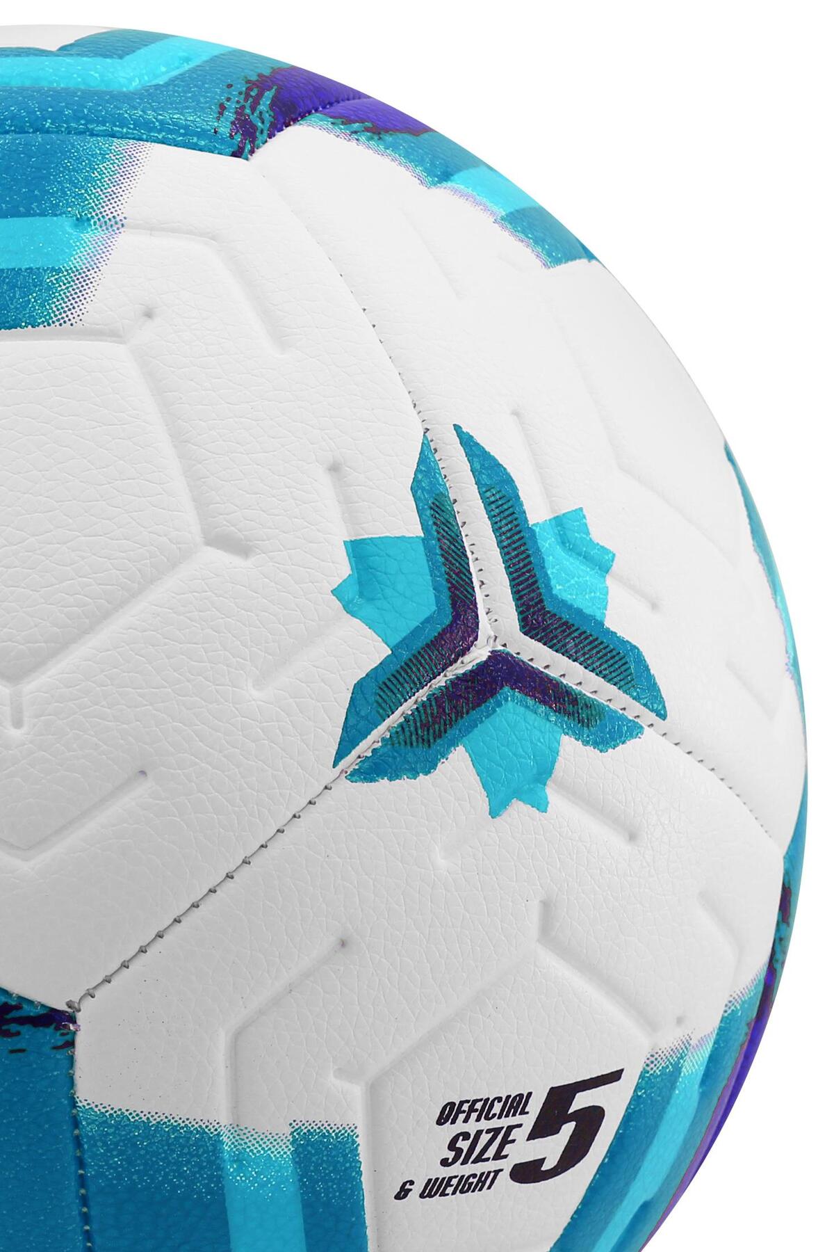 Orijinal Futbol Topu Premiera Sert Zemin Halı Saha Futbol Topu Hibrit Mavi No:5