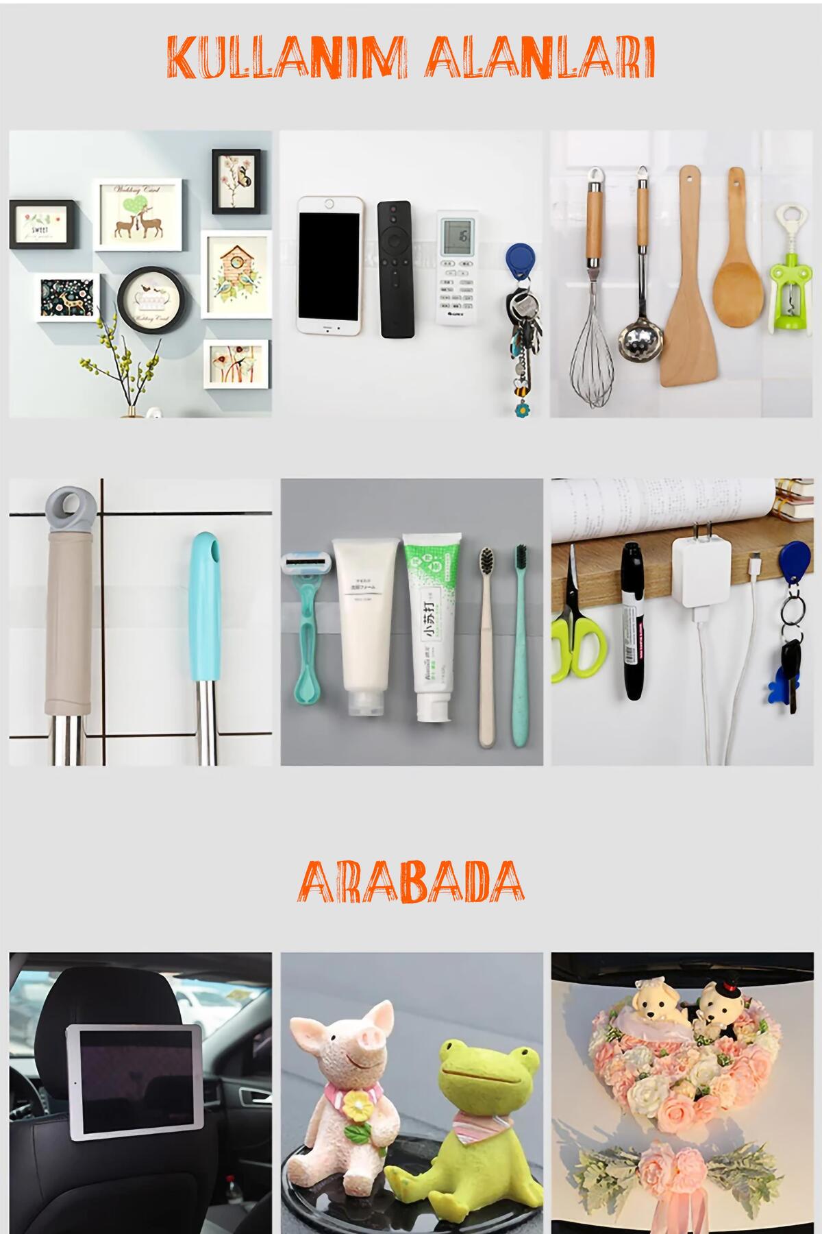 Çift Taraflı Yıkanabilir Süper Güçlü Nano Teknoloji Bant Şerit Led Tablo Priz Montaj Bandı 1 metre