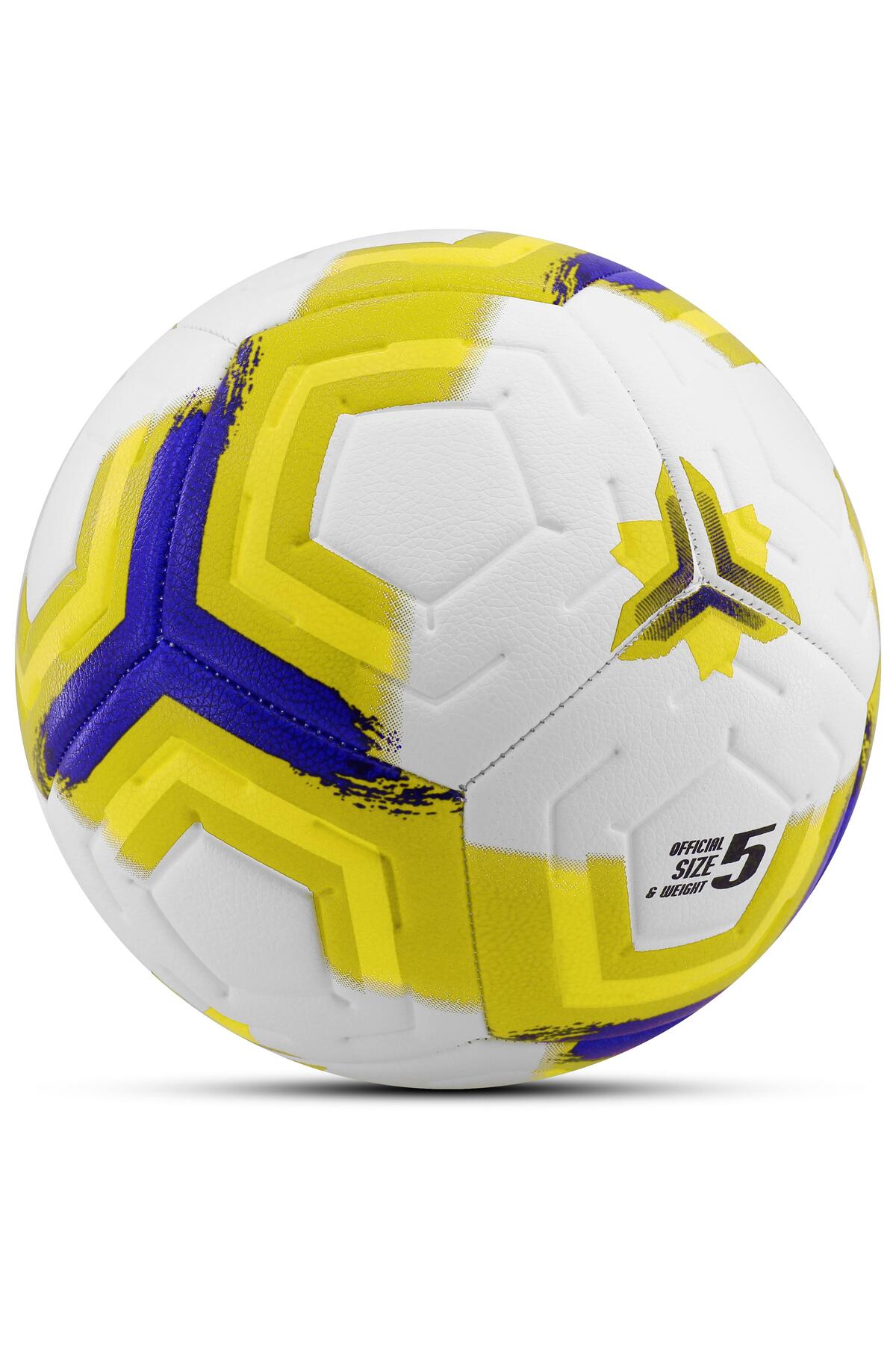 Orijinal Futbol Topu Premiera Sert Zemin Halı Saha Futbol Topu Hibrit Sarı No:5