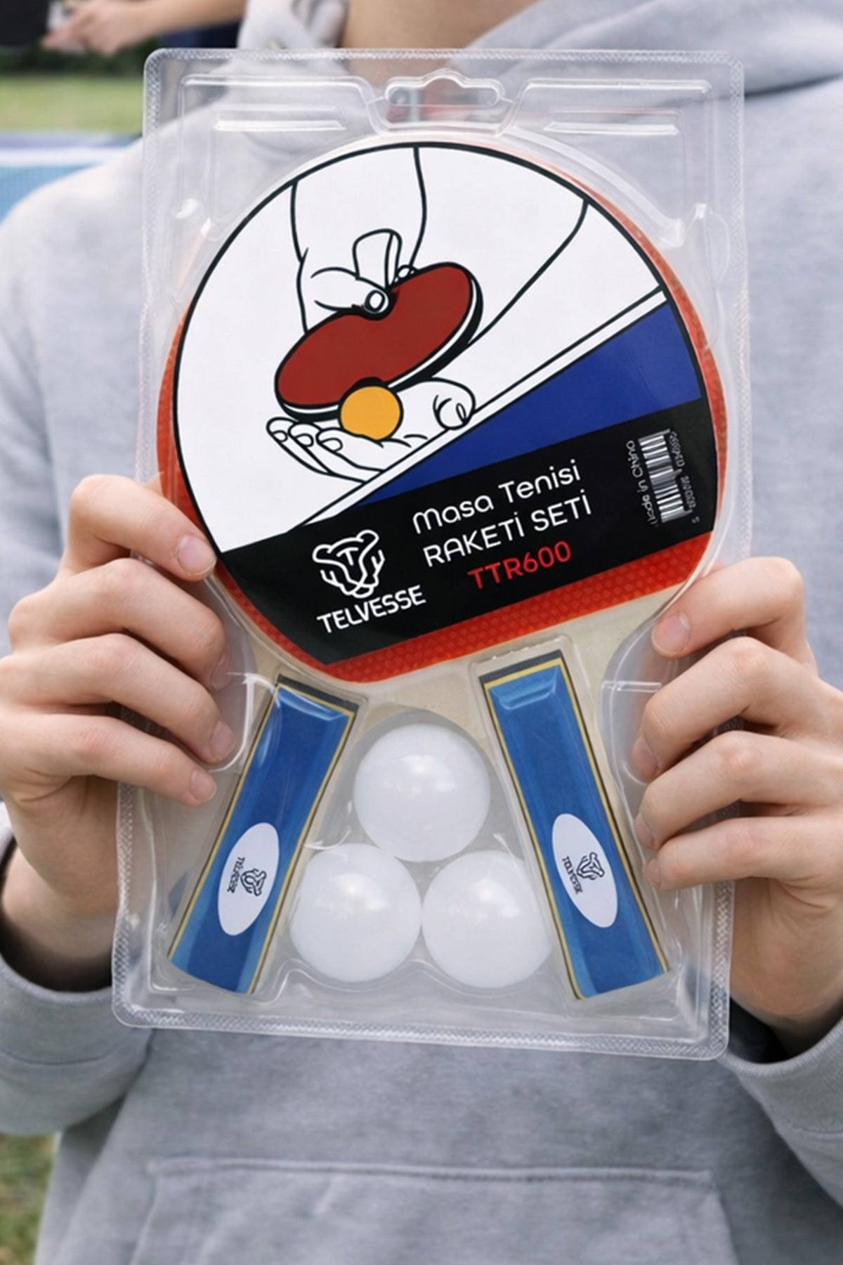 Masa Tenisi Raketi Seti Tenis Topu Set 5 Parça Başlangıç Seti TTR600