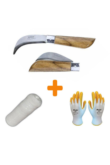 Aşı Bıçağı Paslanmaz 22 Cm No:3 Aşı Bandı (3'LÜ AŞILAMA PAKETİ)