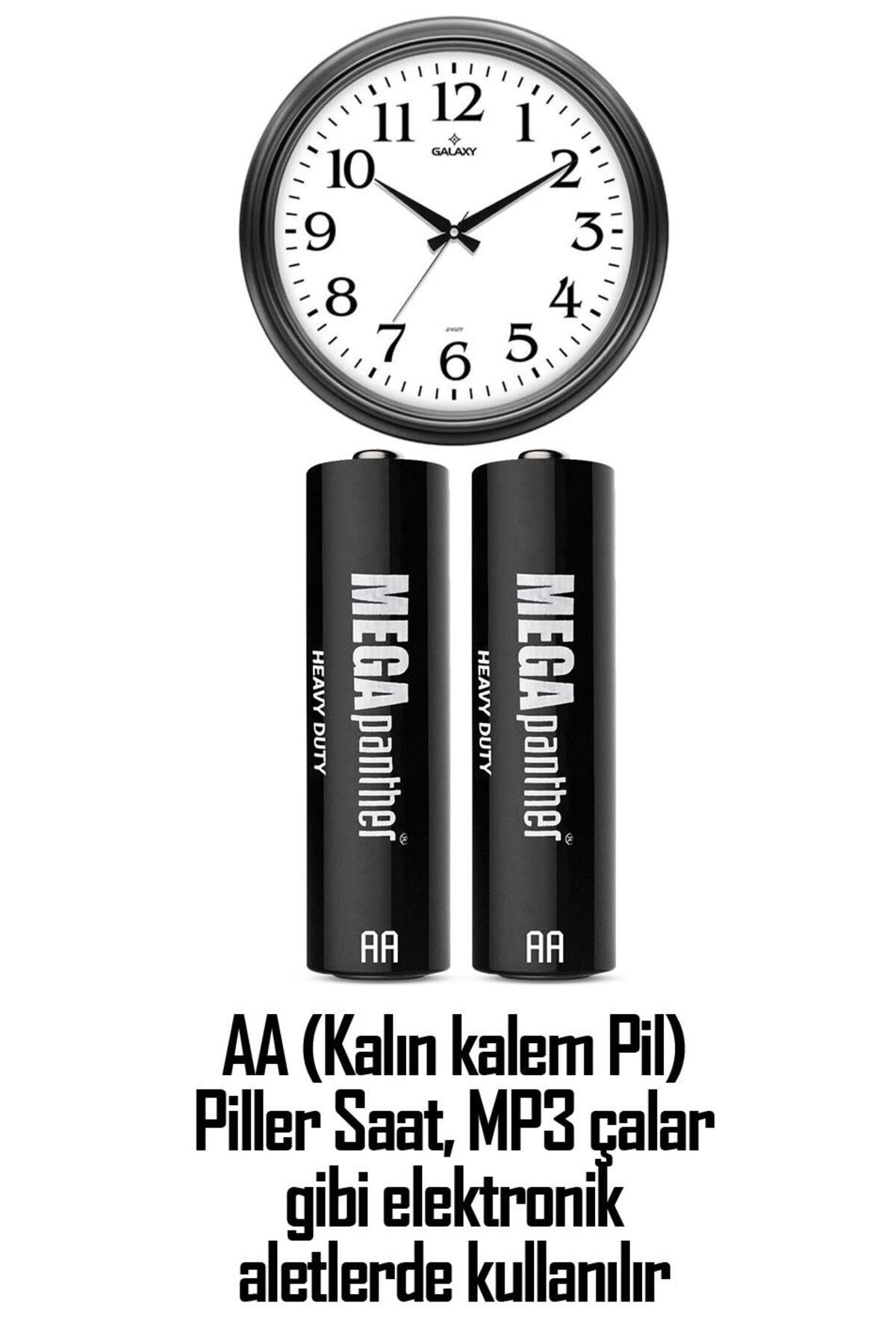 4lü AA R6 Kalın Kalem Pil Saat Pili Zn-C 1.5V
