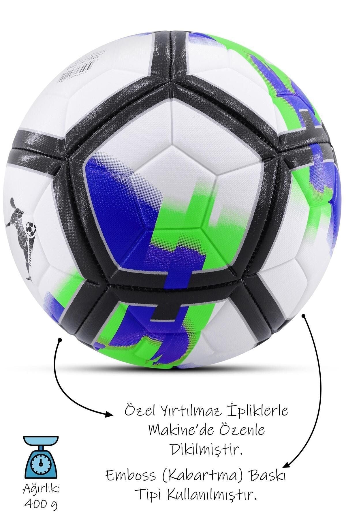 Futbol Topu LaLiga Sert Zemin Halı Saha Futbol Topu No:5 Yeşil