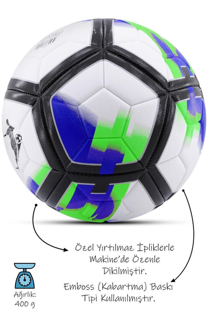 Futbol Topu LaLiga Sert Zemin Halı Saha Futbol Topu No:5 Yeşil
