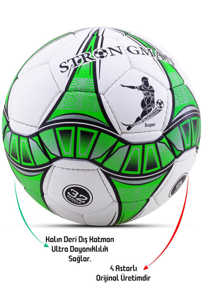 Futbol Topu El Dikişli Pompalı SET Ultra Dayanıklı Sert Zemin Halı Saha Topu 5 Numara