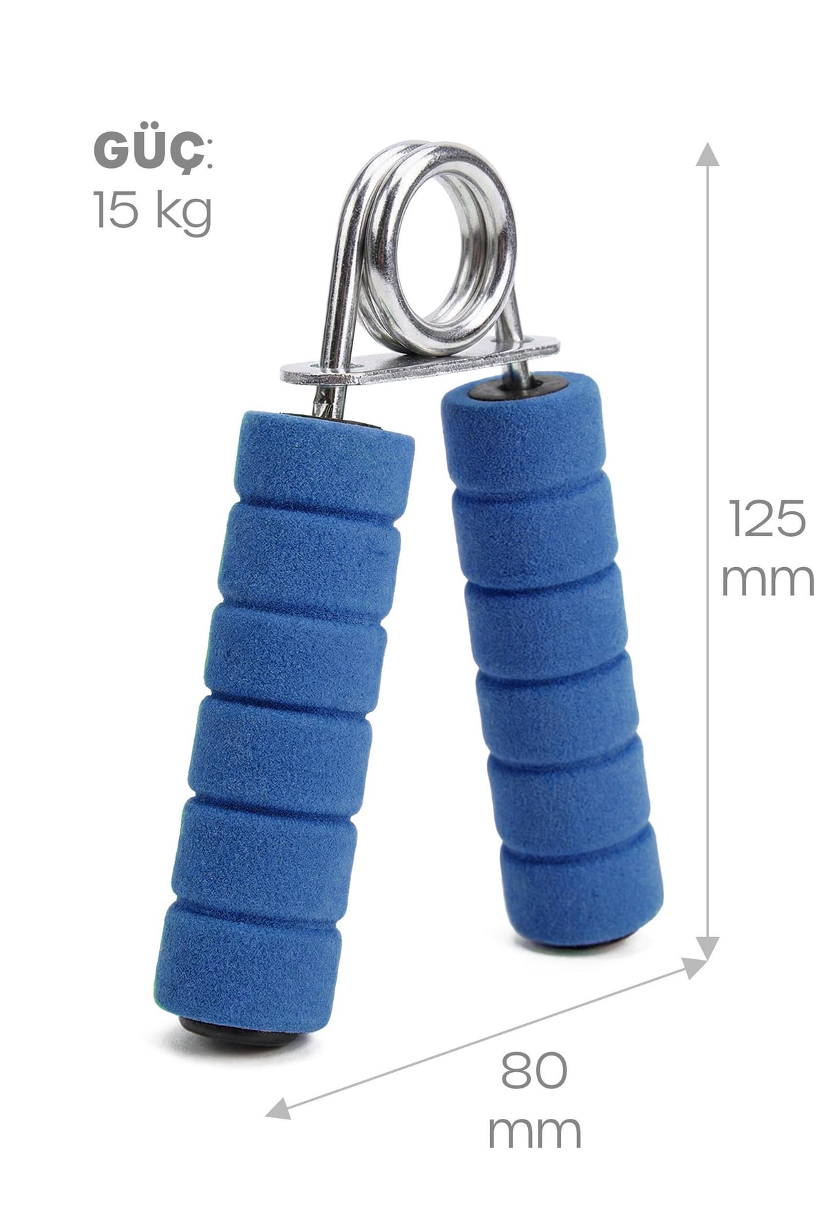 2 Adet Çelik El Yayı Sünger Kollu 15 kg Bilek Ön Kol Parmak Güçlendirici Alet Fitness Egzersiz