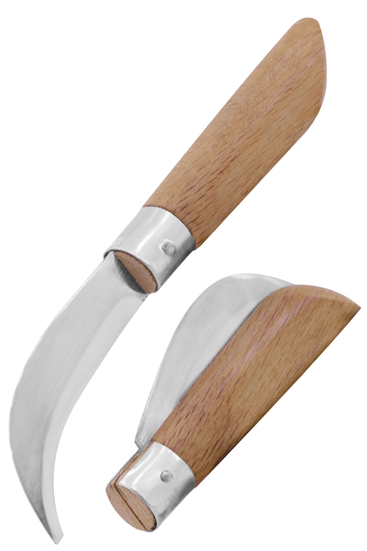 Paslanmaz Eğri Aşı Bıçağı 22 Cm No:3 + Örme Iş Eldiveni