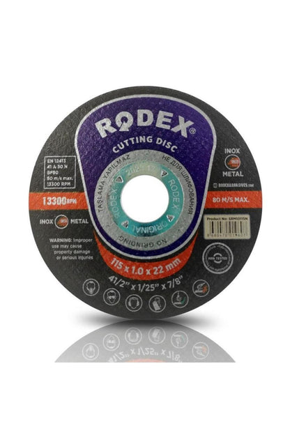 Rodex Inox Metal Kesici Taş Disk Zımpara Metal Demir Inox Kesme Taşı 115 X 1 Mm 1 Adet