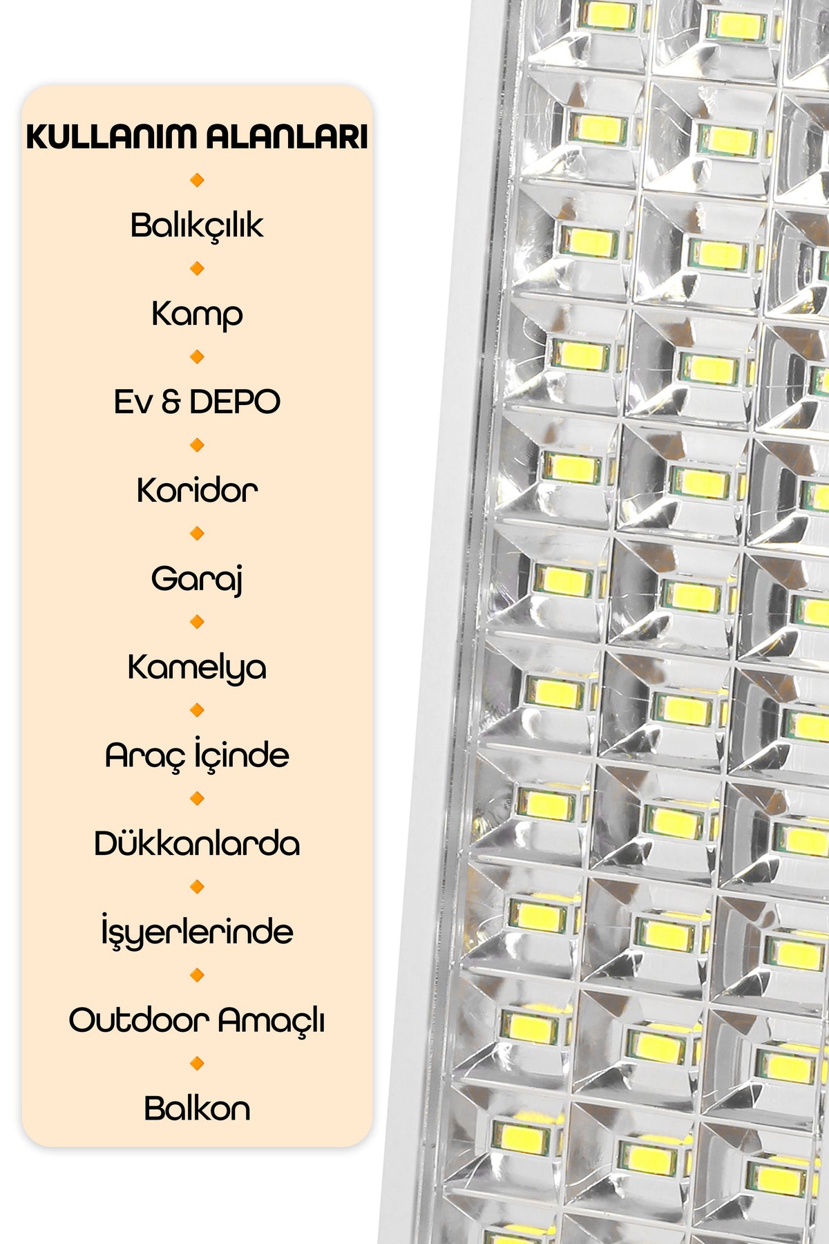36 LED Şarjlı Işıldak POWER Lambası Otomatik Yanan Fener 2 Kademeli Elektrikli El Feneri 47733