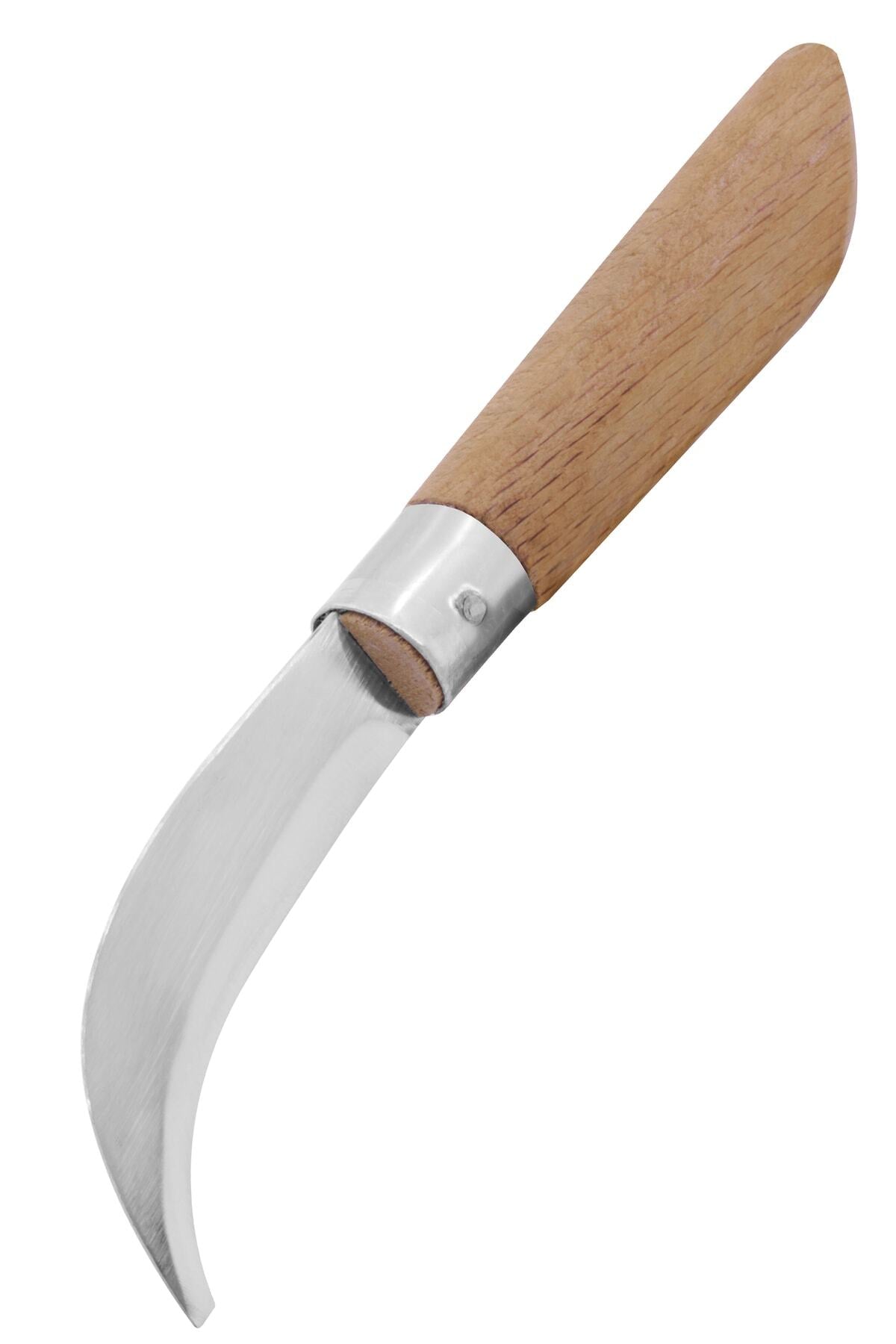 Paslanmaz Eğri Aşı Bıçağı 20 Cm No:2 + Örme Iş Eldiveni