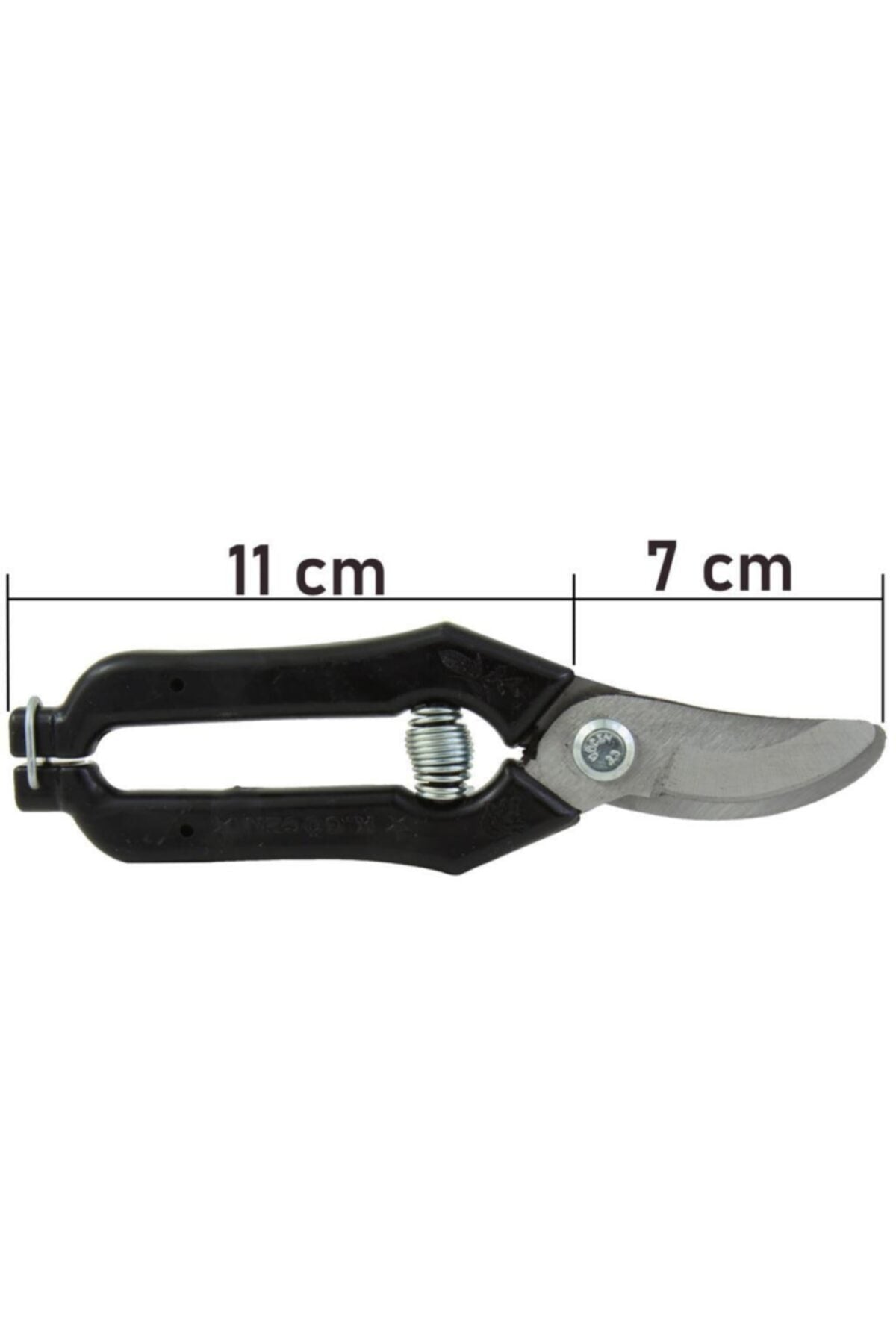 Göcen 5 Adet Narenciye Üzüm Bağ Budama Makası Eğri Uçlu 18 Cm Siyah