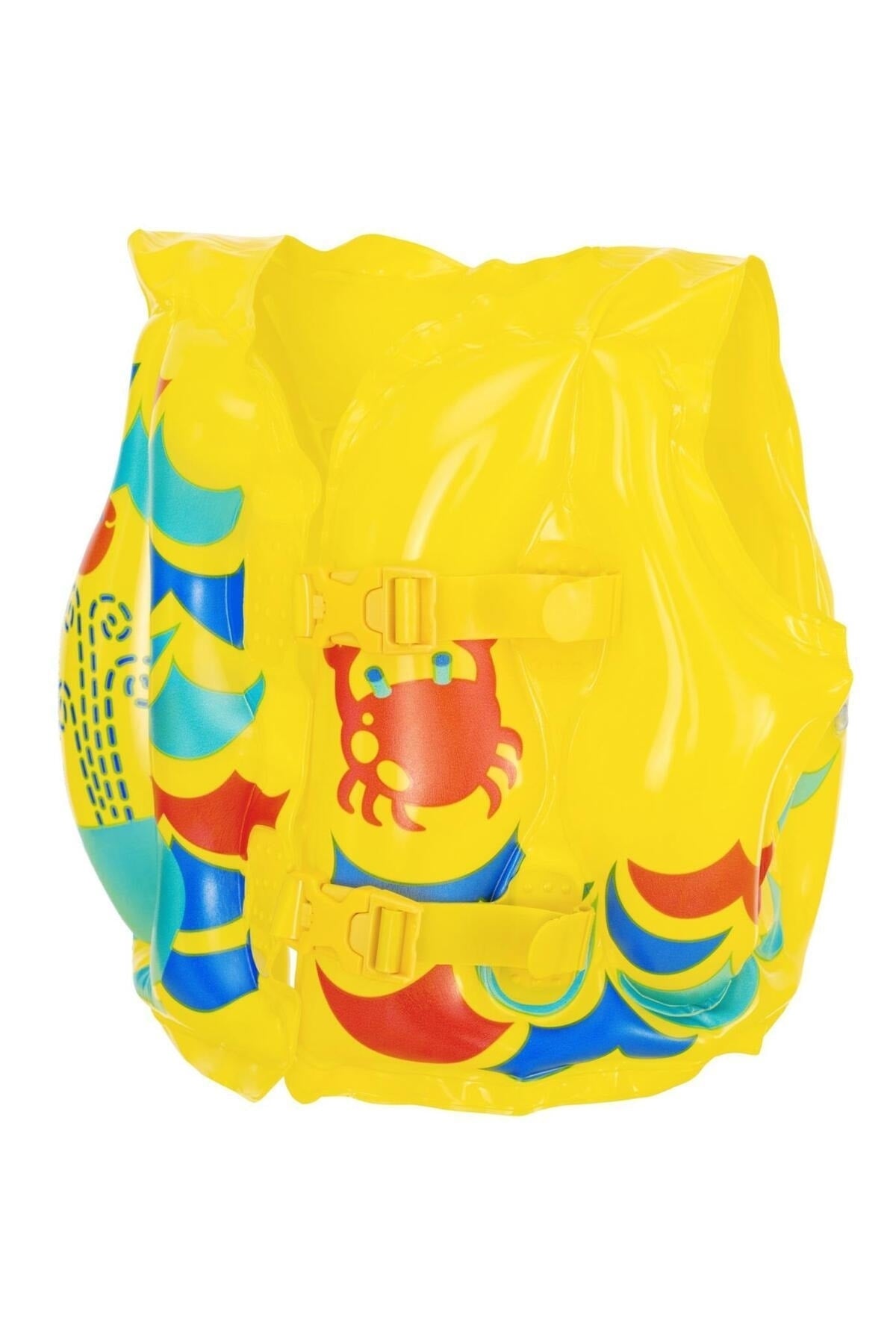3-6 Yaş Çocuk Yüzme Yeleği Swimvest Şişme Yüzücü Havuz Yelek Can Yeleği Sarı 41x30 cm