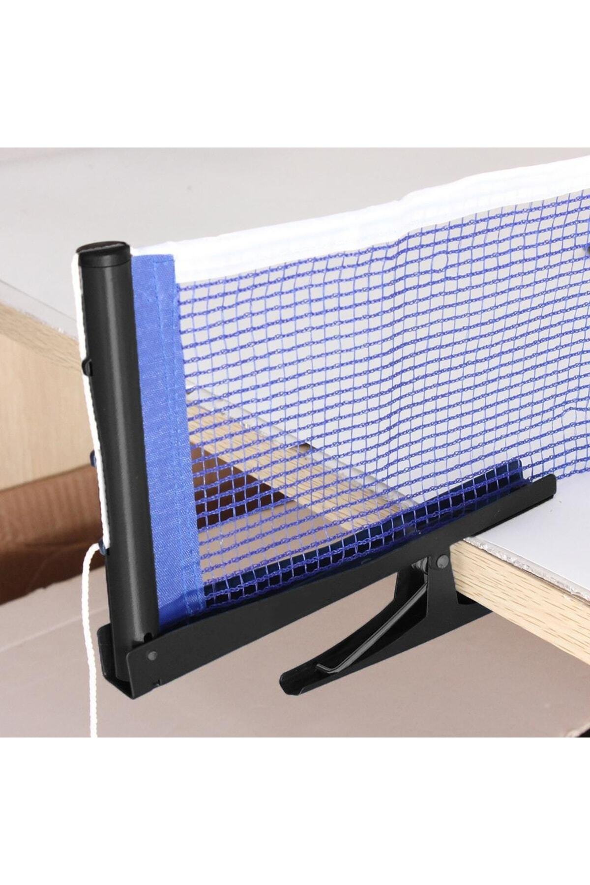 Masa Tenisi Filesi Raket Top Seti 6lı Kelepçe Mekanizmalı Pinpon Masası Ağı