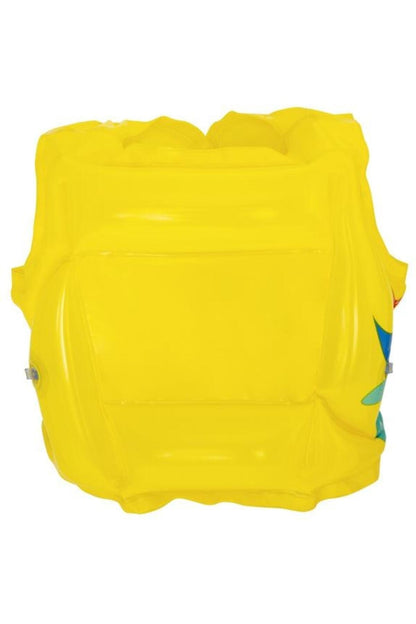 3-6 Yaş Çocuk Yüzme Yeleği Swimvest Şişme Yüzücü Havuz Yelek Can Yeleği Sarı 41x30 cm