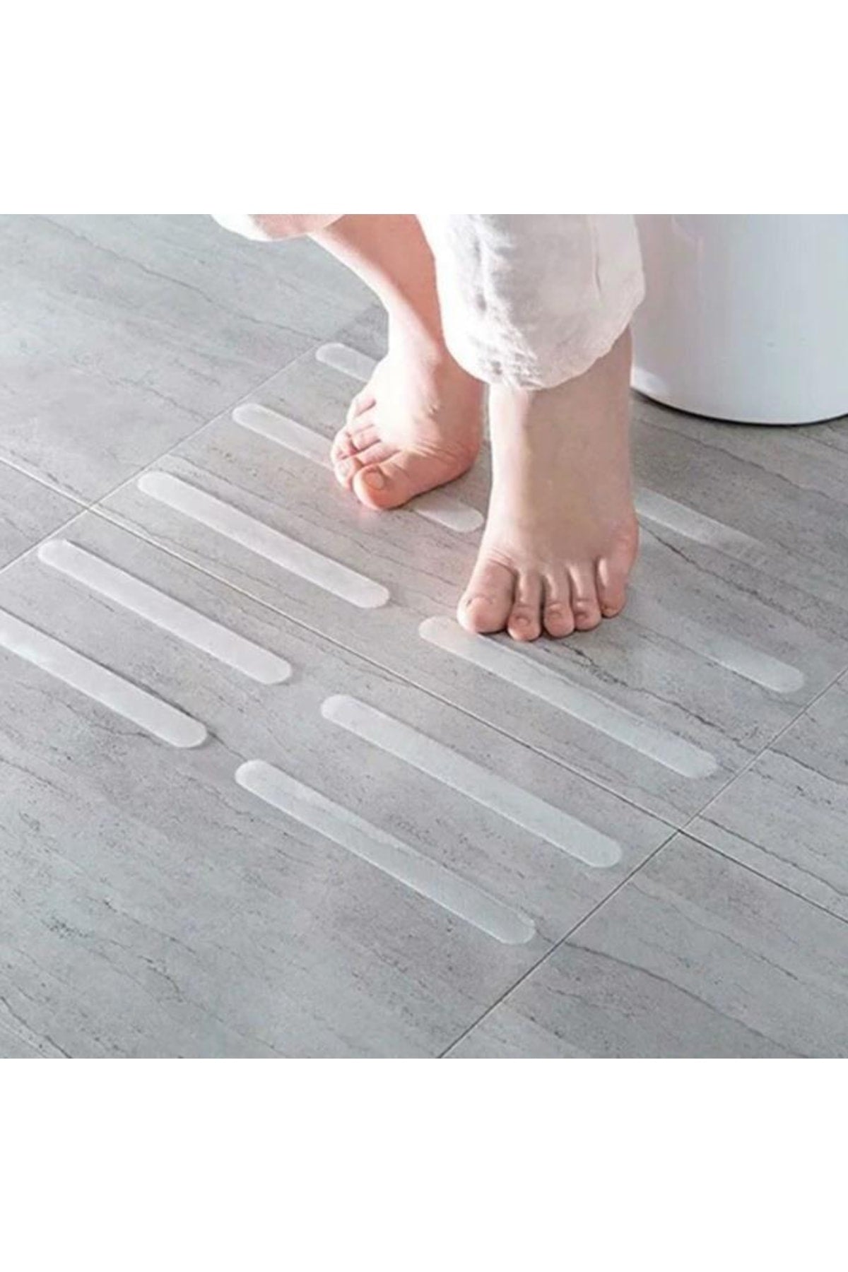 Bondit Banyo Mutfak Fayans Merdiven Kaygan Zemin Kaymaz Bandı Kaydırmazlık Bant 2x20cm