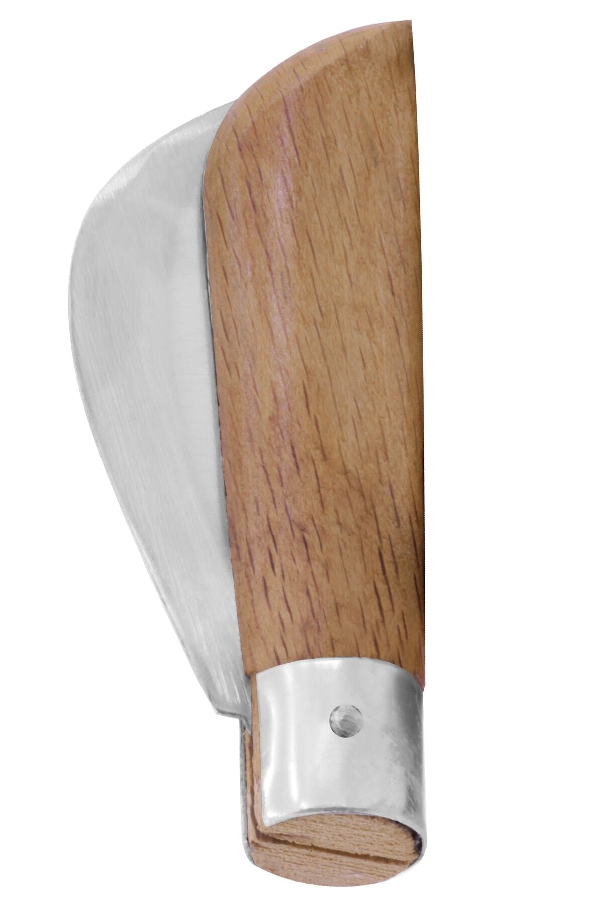 Paslanmaz Eğri Aşı Bıçağı 22 Cm No:3 + Örme Iş Eldiveni