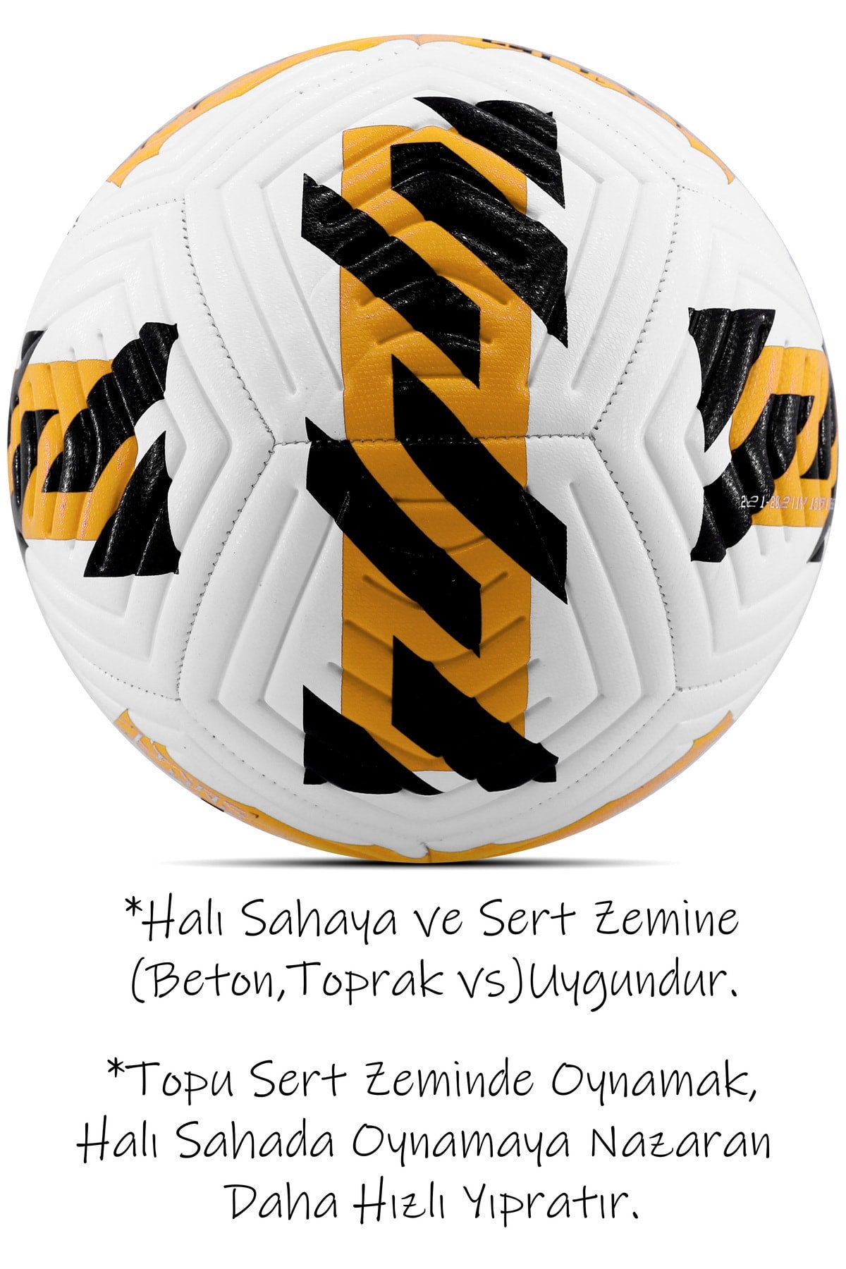 Futbol Topu 3'lü Set Pompa Ve Tekmelik Set Sert Zemin Halı Saha Futbol Topu Turuncu Hibrit No:5