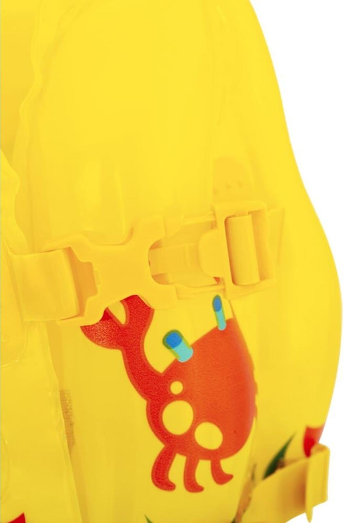 3-6 Yaş Çocuk Yüzme Yeleği Swimvest Şişme Yüzücü Havuz Yelek Can Yeleği Sarı 41x30 cm