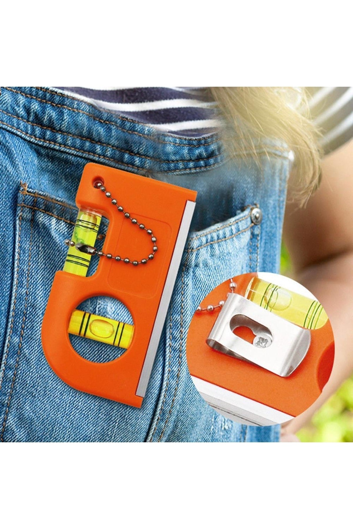 Rodex Cep Tipi Mini Su Terazisi Kırmızı Mıknatıslı Su Terazisi