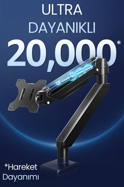 Hareketli Monitör Kolu 2026 Ergonomik Gazlı