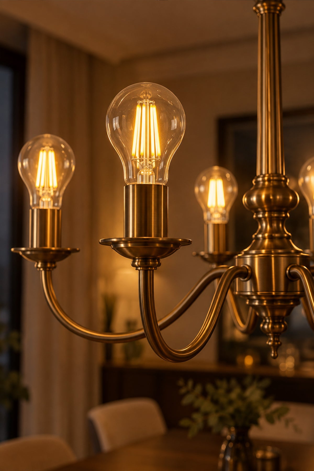 A60 Dimmerli Rustik Gün Işığı 2200K Amber LED Ampul Filament E27 Duylu Filamanlı Edison Ampül